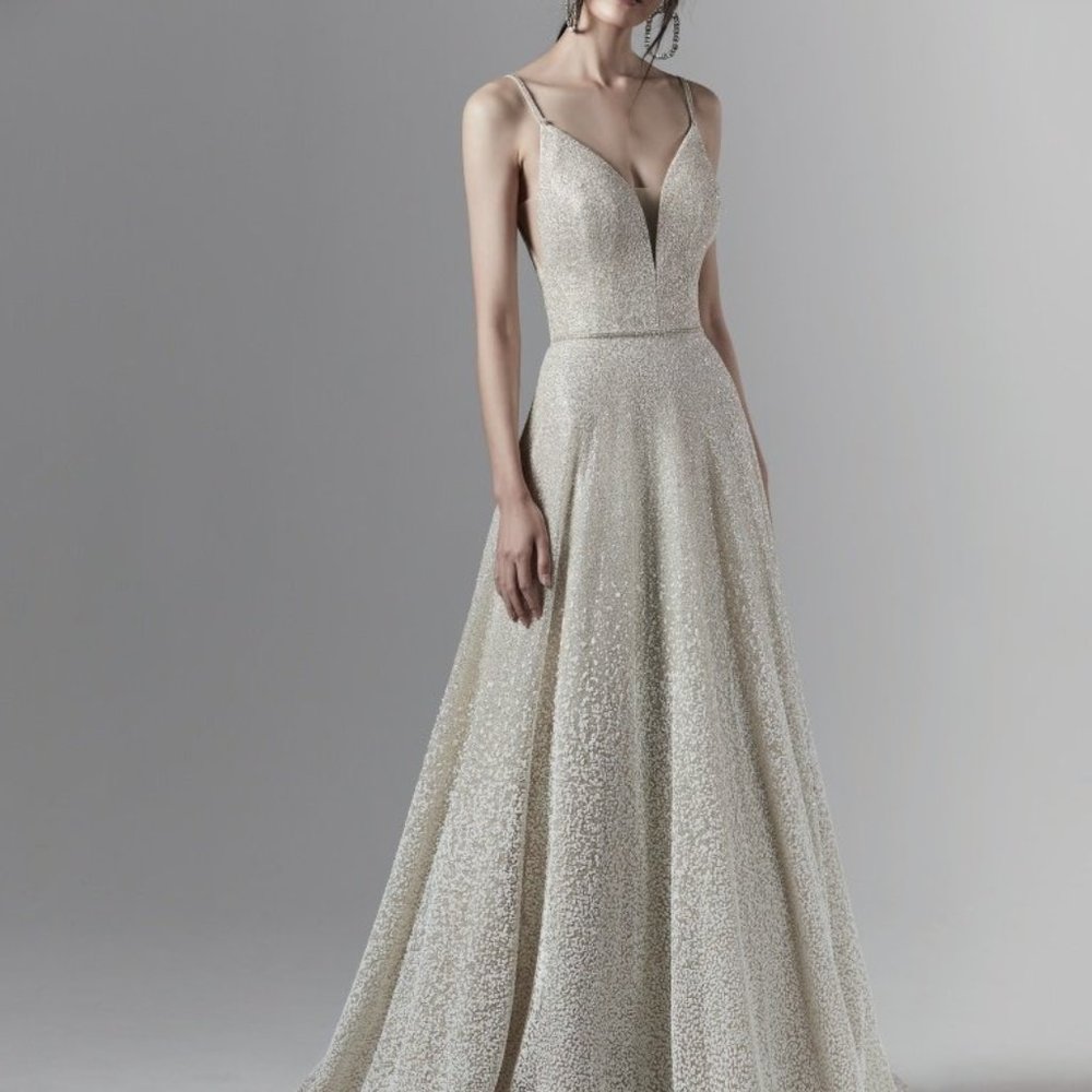 Sottero and Midgley Ombre Wedding Dress. SZ 10